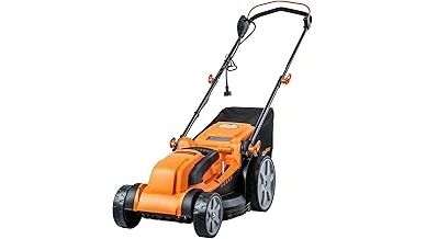 Top 10 Lawn Mower for Thick Grass 1 The image shows a powerful lawn mower effortlessly cutting through thick, lush green grass.