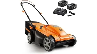 Top Rated 10 Cordless Lawn Mower 1 The image shows a powerful cordless lawn mower cutting grass, representing the top-rated models.