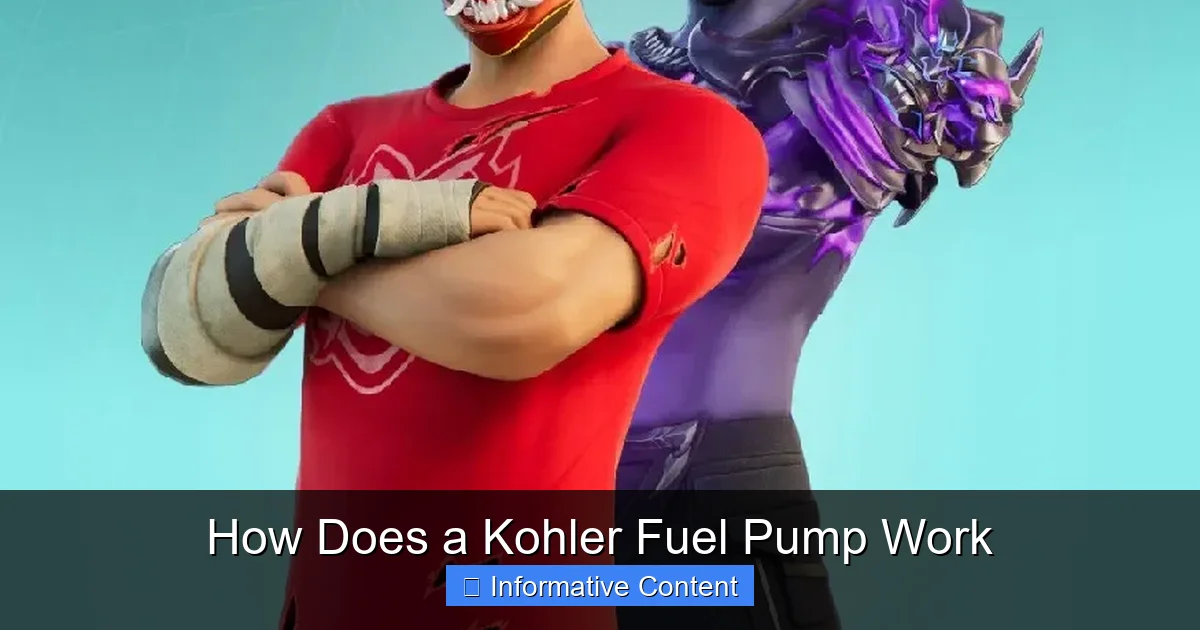 How Does a Kohler Fuel Pump Work