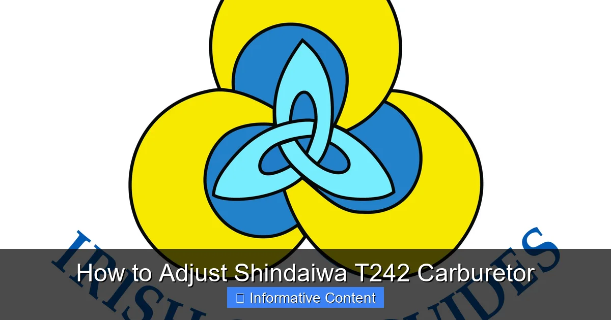 How to Adjust Shindaiwa T242 Carburetor