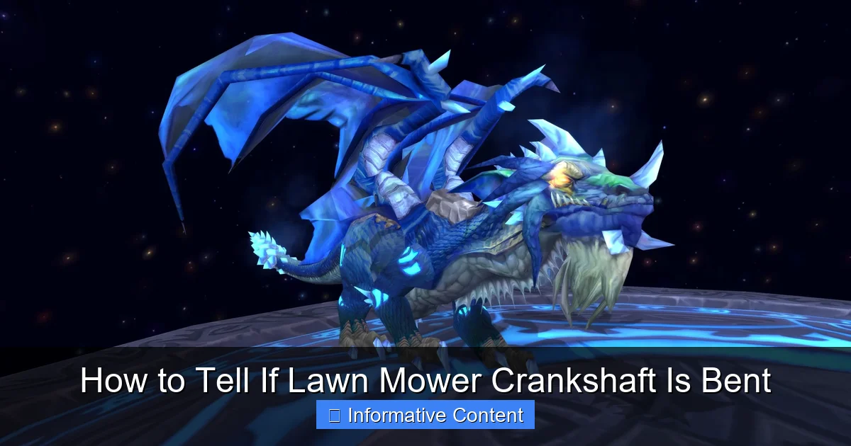 How to Tell If Lawn Mower Crankshaft Is Bent