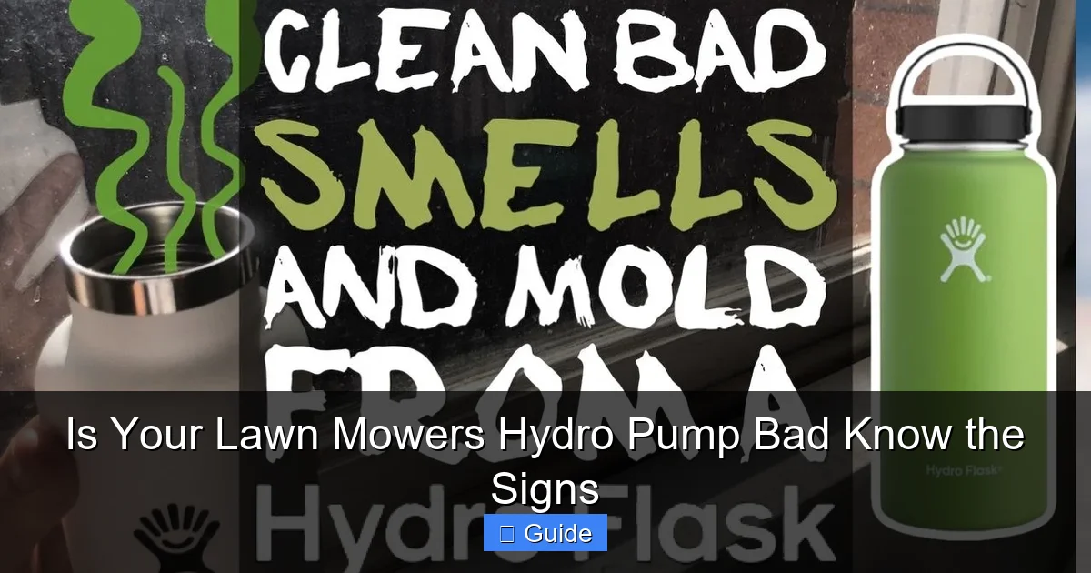 Is Your Lawn Mowers Hydro Pump Bad Know the Signs