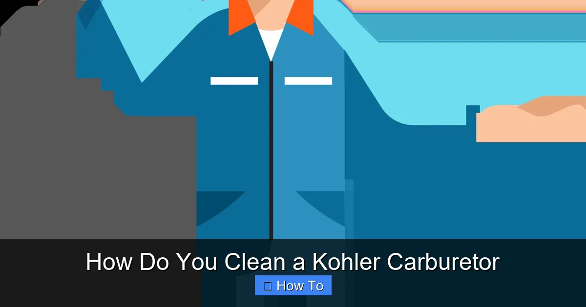 How Do You Clean a Kohler Carburetor