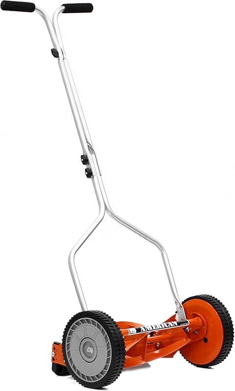 American Lawn Mower 14-Inch 4-Blade Push Reel Mower for Effortless Yar