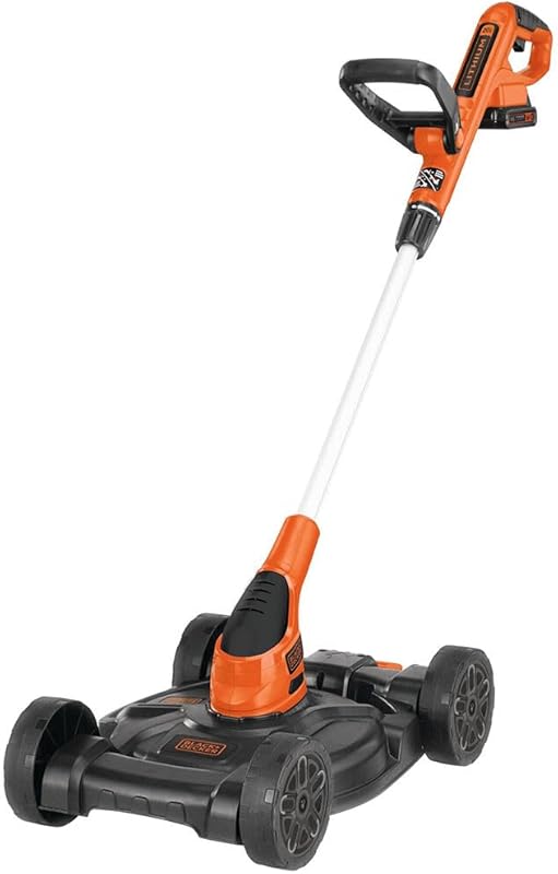 BLACK+DECKER Weed Eater, Lawn Edger and Cordless Lawn Mower 3 in 1 Com