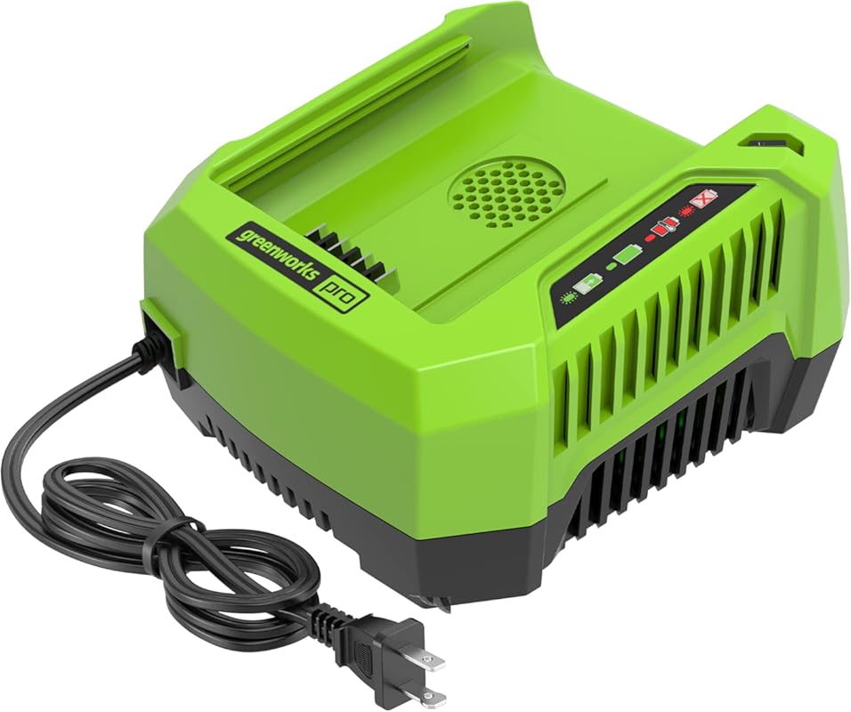 Greenworks PRO 80V Lithium Ion Single Port Rapid Battery Charger GCH80