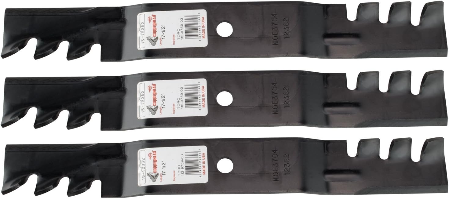Replacement Mulching Mower Blades (Set of 3) for Toro Timecutter Z 500