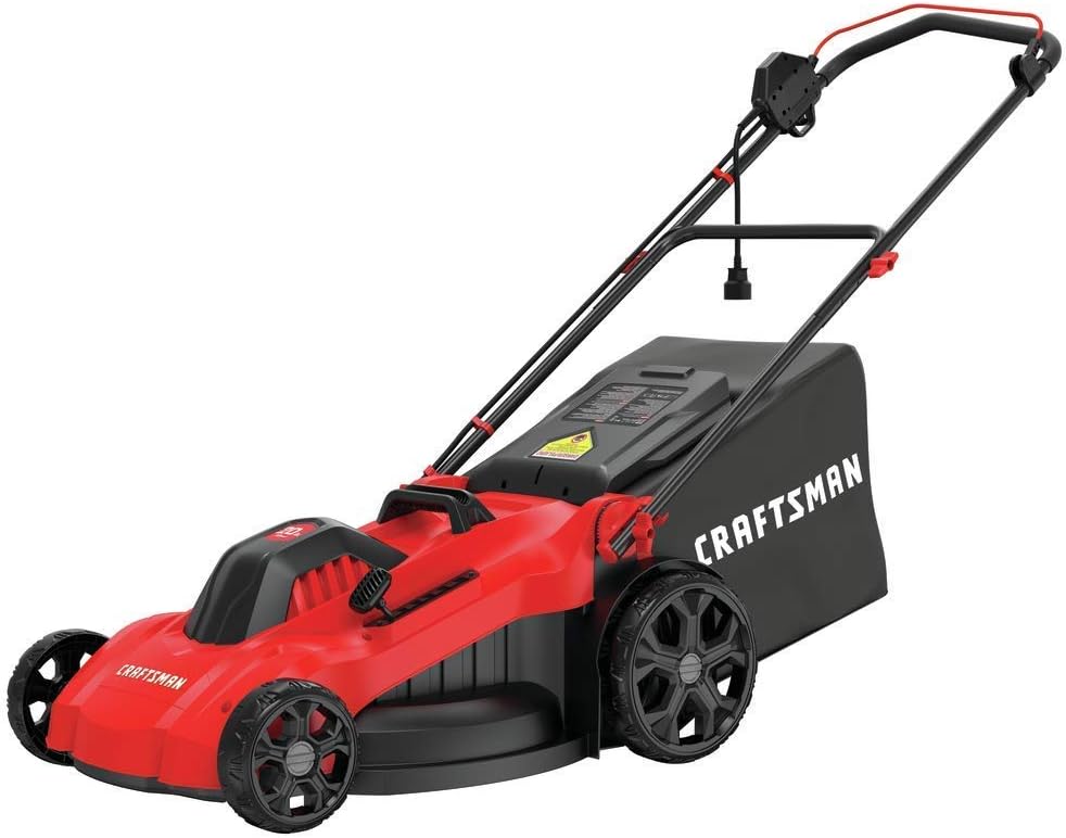 CRAFTSMAN 20-inch Corded Electric Lawn Mower for Consistent and Powerf