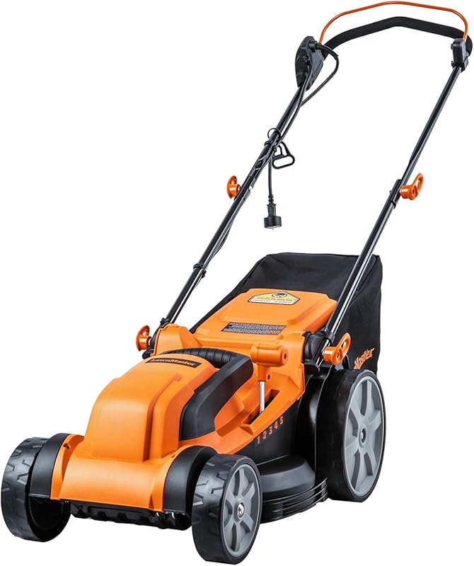 Best Electric Walk Behind Lawn Mower – 16 Inch Corded, 12 Amp Motor, E
