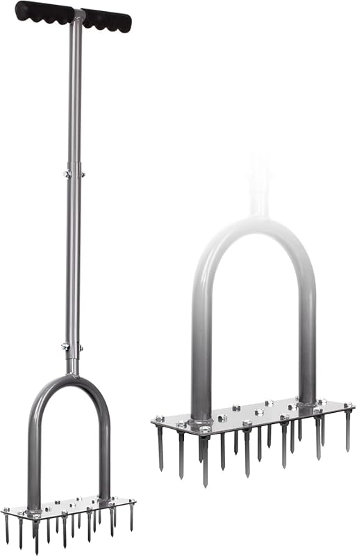 7 Top-Rated Commercial Lawn Aerators for a Healthier Yard 5 Walensee Lawn Aerator Spike Metal Manual Dethatching Soil Aerating Law