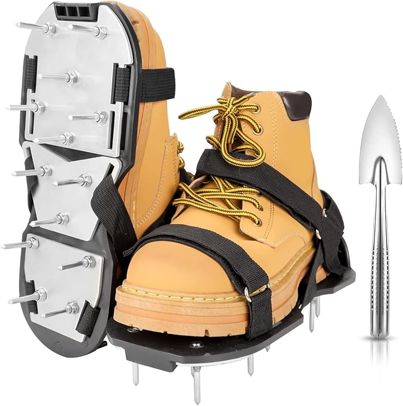 Lawn Aerator Shoes for Grass - Pre-Assembled Grass Aerator Shoes for L