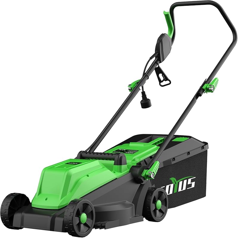 7 Best Corded Lawn Mowers for a Perfectly Manicured Yard 5 SOYUS Electric Lawn Mower Corded, 13 Inch 10-Amp Lawn Mowers with 8 Ga