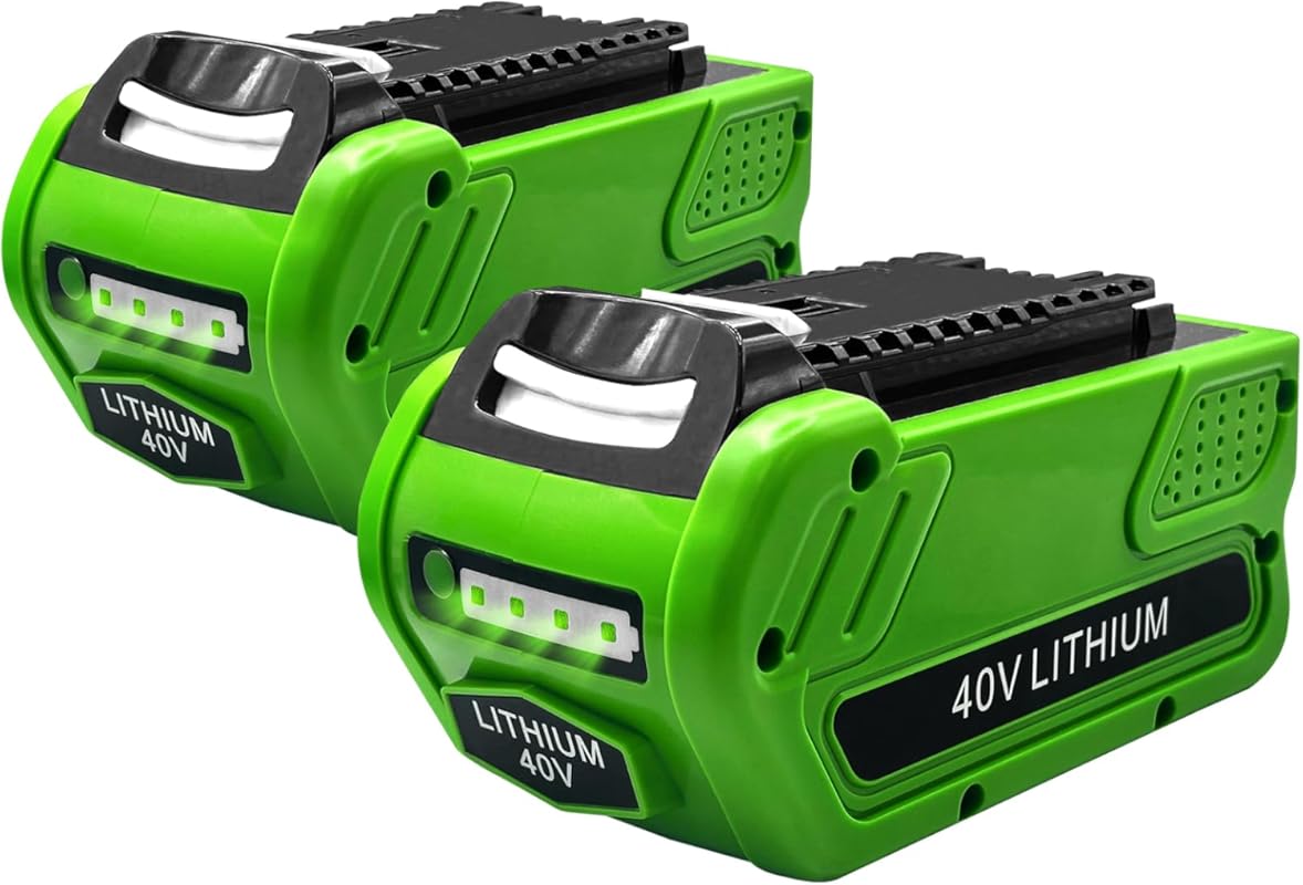 2 Pack 29472 6000mAh 40V Lithium Battery Replacement for GreenWorks 40