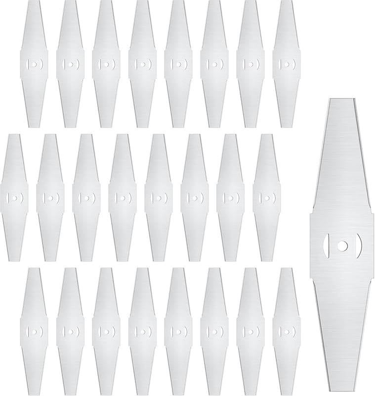 7 Best Double Sided Lawn Mower Blades for a Perfect Cut 4 24Pcs Mower Blades Metal Lawn Mower Saw Blades Head Replacement Grass