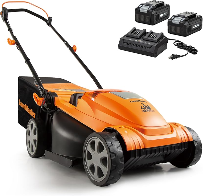 LawnMaster 15-inch Brushless Cordless Lawn Mower for Powerful and Conv